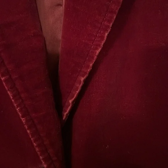 vintage velvet maroon jacket - Picture 5 of 9